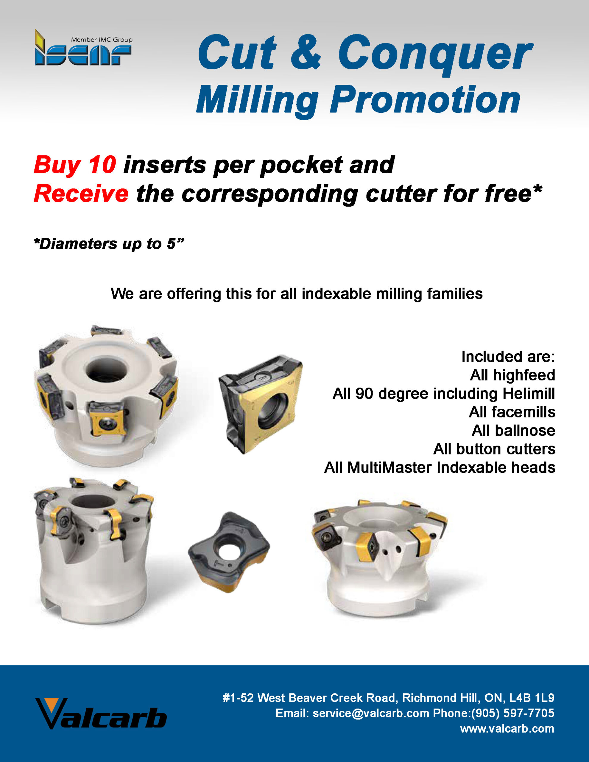 Iscar Cut and Conquer Milling Promotion
